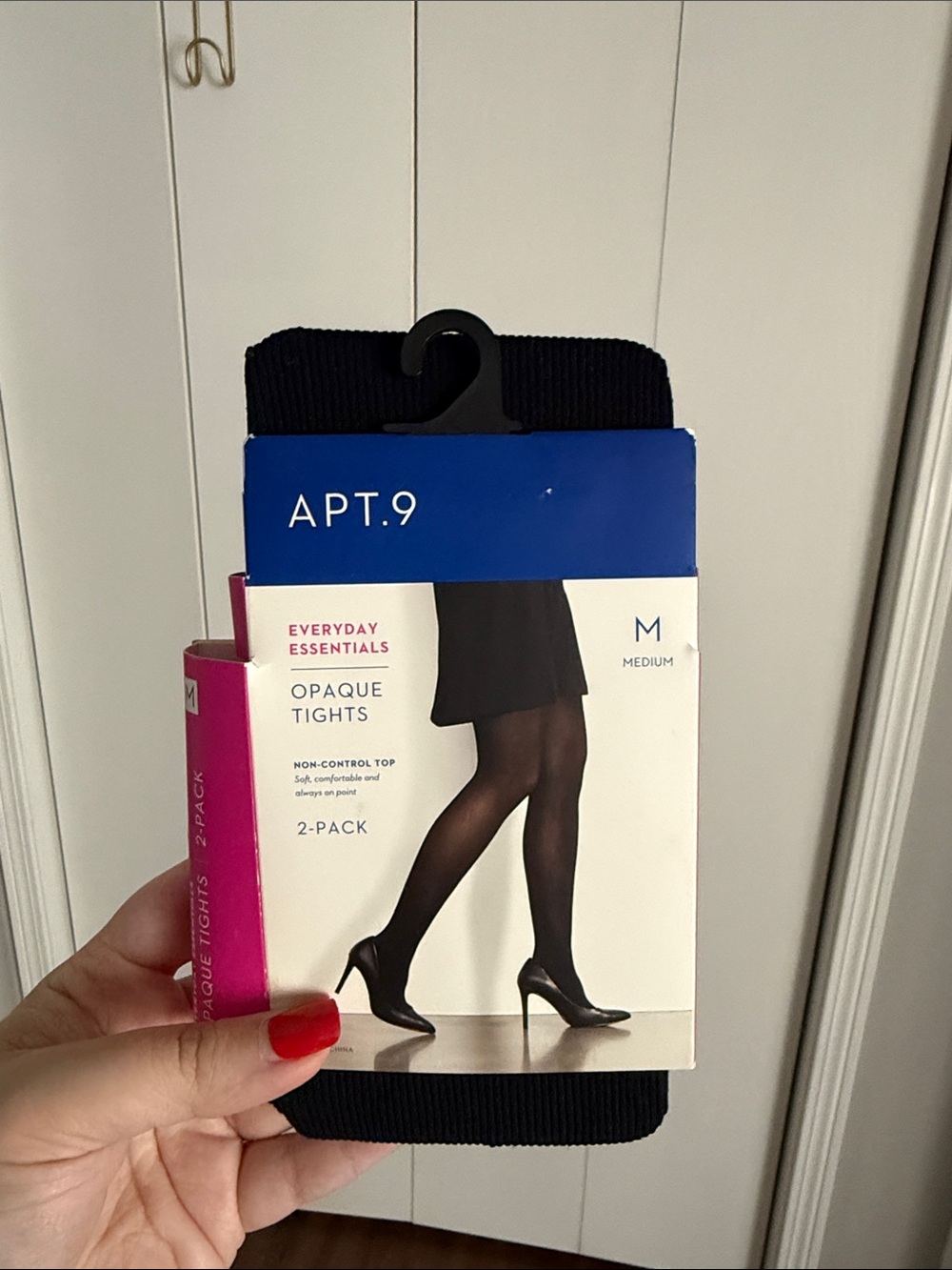 Apt. 9 Black Opaque Tights - ONLY 1 Sz M